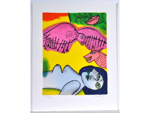 Guillaume corneille - mémoire de bali - portfolio met vier litho's - afbeelding 13 van  17