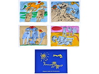 Guillaume corneille - promenade - portfolio met vier litho's - afbeelding 1 van  17