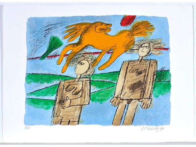 Guillaume corneille - promenade - portfolio met vier litho's - afbeelding 13 van  17
