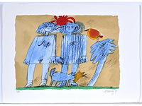 Guillaume corneille - promenade - portfolio met vier litho's - afbeelding 16 van  17