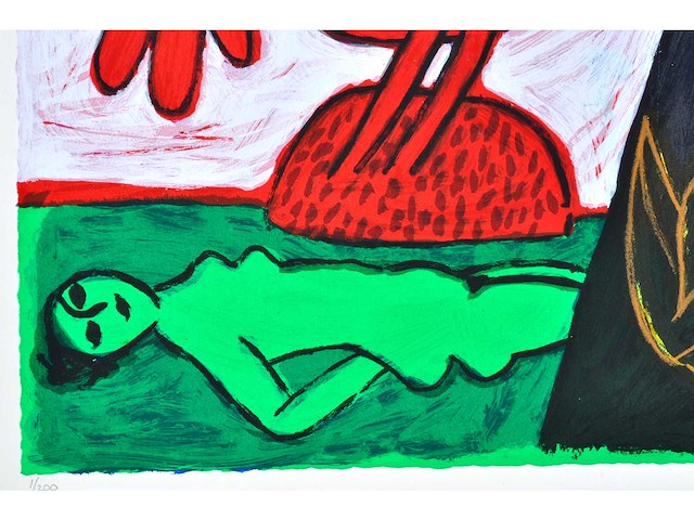 Guillaume corneille - zeefdruk - 1/200 - afbeelding 4 van  6