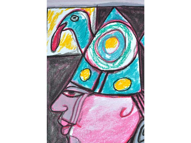 Guillaume corneille - zeefdruk - 4/200 - afbeelding 4 van  4