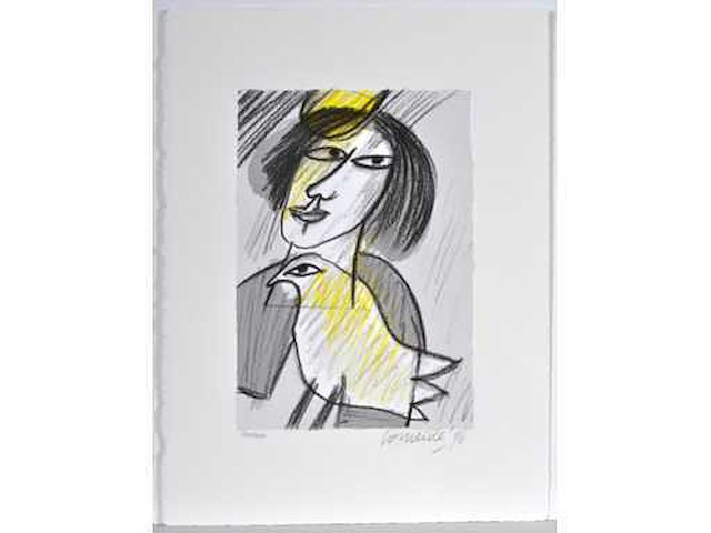 Guillaume corneille - zeefdruk - afbeelding 2 van  5