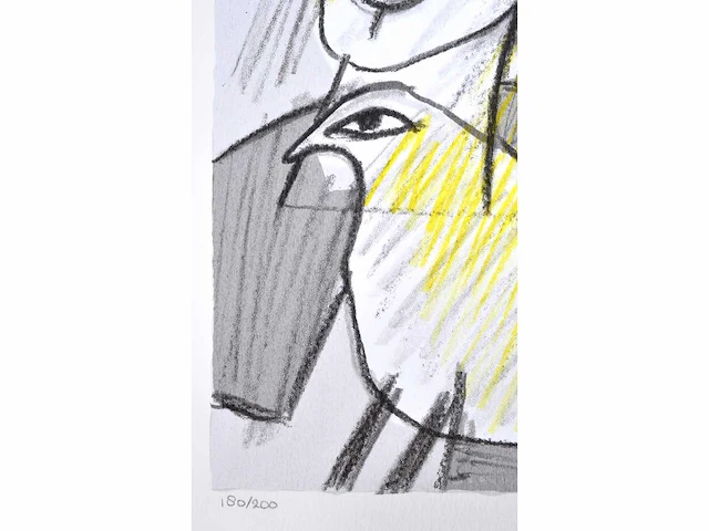 Guillaume corneille - zeefdruk - afbeelding 1 van  5