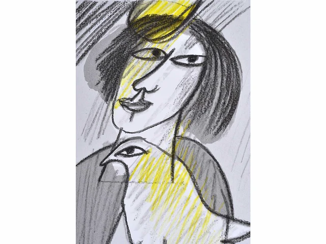 Guillaume corneille - zeefdruk - afbeelding 5 van  5