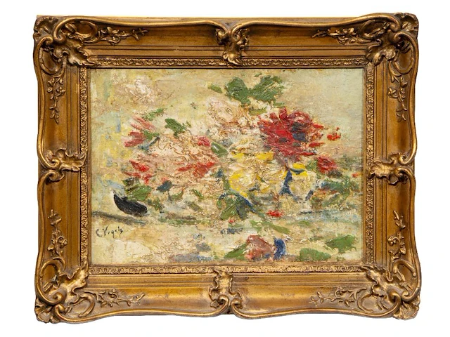 Guillaume vogels (1836-1896), flower still life, oil on canvas on panel 31 x 42.5 cm. (12.19 x 16.73 in.), frame: 45 x 57 cm. (17.71 x 22.44 in.) - afbeelding 2 van  4