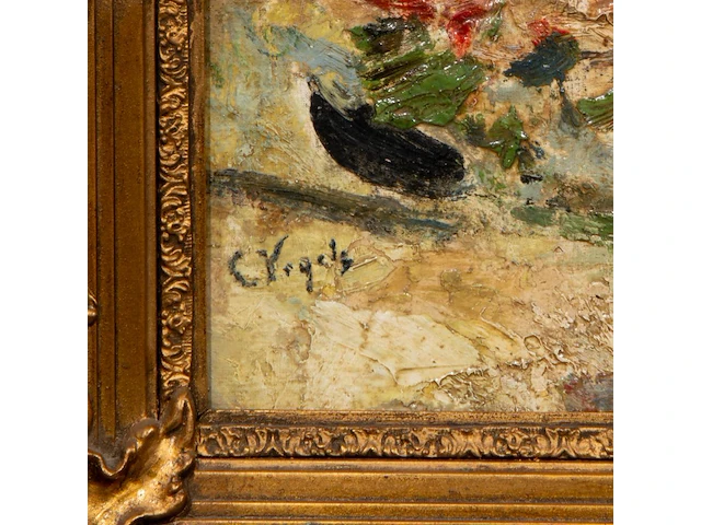 Guillaume vogels (1836-1896), flower still life, oil on canvas on panel 31 x 42.5 cm. (12.19 x 16.73 in.), frame: 45 x 57 cm. (17.71 x 22.44 in.) - afbeelding 4 van  4