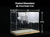 Guinealoft™ acryl kooi (model-e) - afbeelding 2 van  5