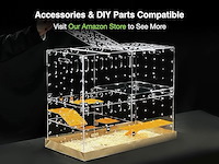 Guinealoft™ acryl kooi (model-e) - afbeelding 4 van  5