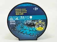Guirlande 800 witte led-kerstverlichting - afbeelding 2 van  3