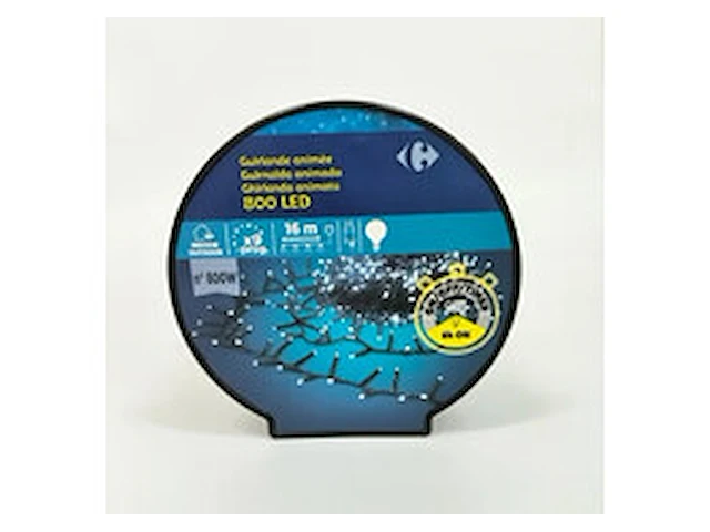 Guirlande 800 witte led-kerstverlichting - afbeelding 1 van  3