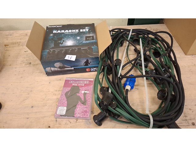 Guirlande met karaoke set - afbeelding 1 van  1