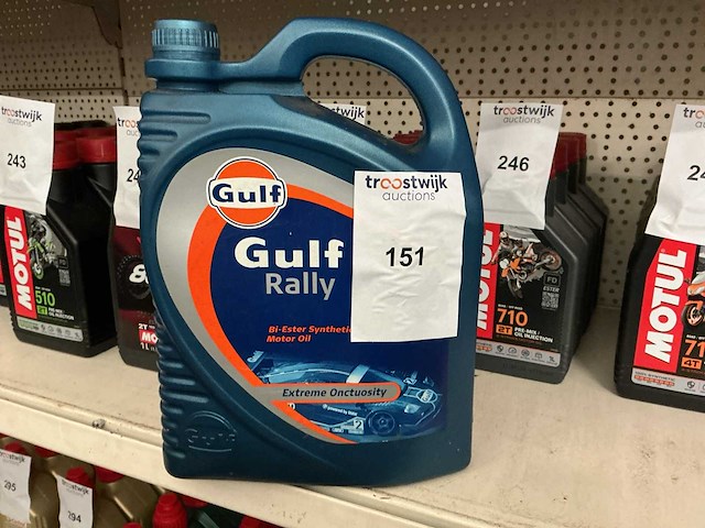 Gulf rally,inhoud 5 liter,15w-50 - afbeelding 1 van  1