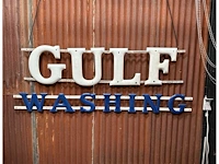 Gulf washing emaille plaat - afbeelding 1 van  8