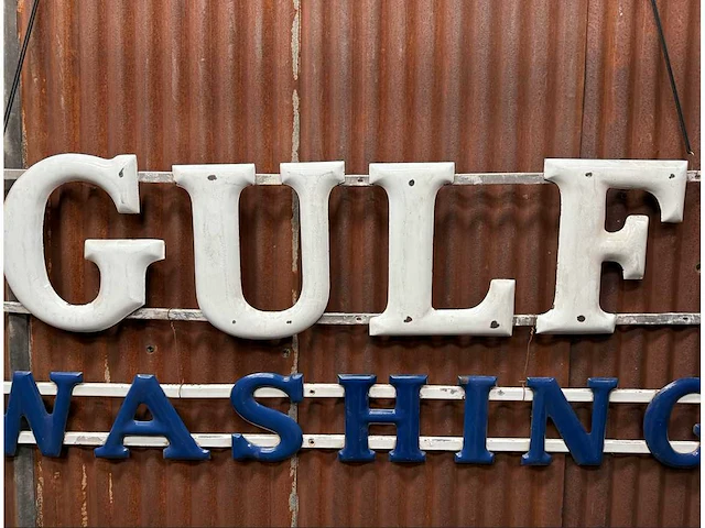 Gulf washing emaille plaat - afbeelding 2 van  8
