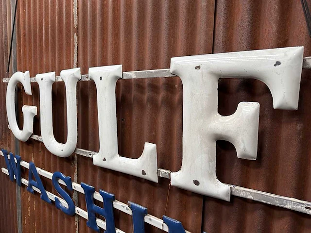 Gulf washing emaille plaat - afbeelding 4 van  8