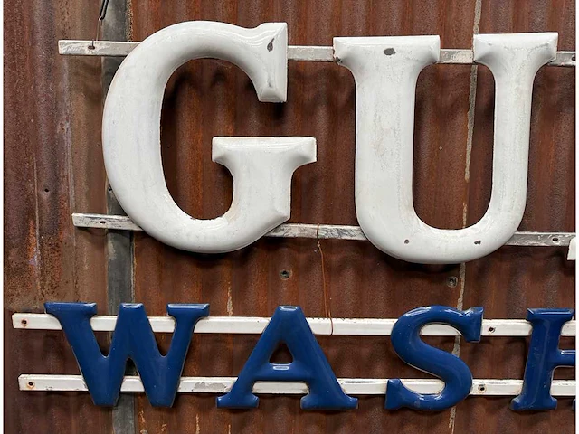 Gulf washing emaille plaat - afbeelding 7 van  8