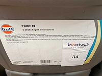 Gulf,inhoud 20 liter 2- stoke motorolie (2x) - afbeelding 2 van  3