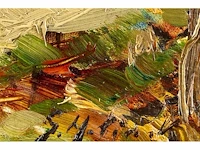 Gustave helinck - herfstlandschap - olie op paneel - afbeelding 2 van  4