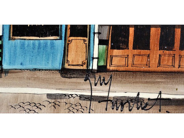 Guy nochet - parijse straatgevels - olie op doek - 46x55 cm - afbeelding 2 van  9