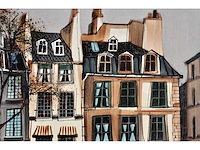 Guy nochet - parijse straatgevels - olie op doek - 46x55 cm - afbeelding 5 van  9