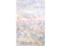 Guy ribes (1948– ) - bloeiend landschap in nevel - aquarel - afbeelding 5 van  6