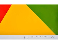 Guy vandenbranden - geometrisch abstracte copmpositie - zeefdruk - afbeelding 2 van  5