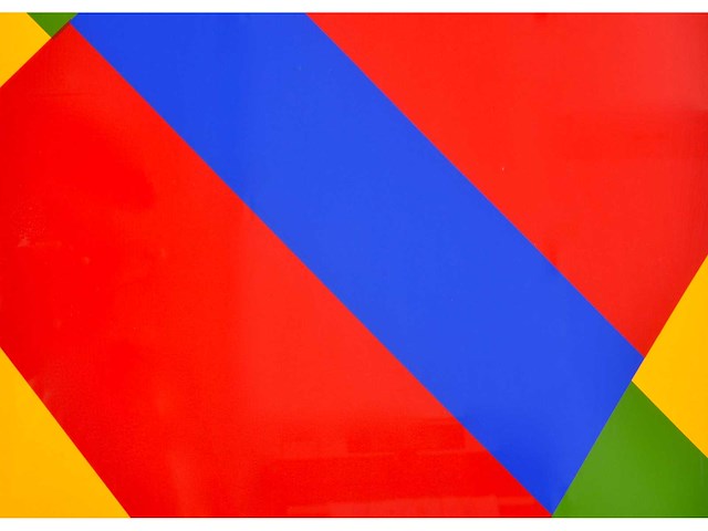 Guy vandenbranden - geometrisch abstracte copmpositie - zeefdruk - afbeelding 4 van  5
