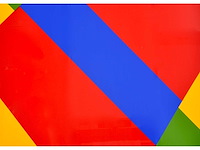 Guy vandenbranden - geometrisch abstracte copmpositie - zeefdruk - afbeelding 4 van  5