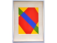 Guy vandenbranden - geometrisch abstracte copmpositie - zeefdruk - afbeelding 5 van  5