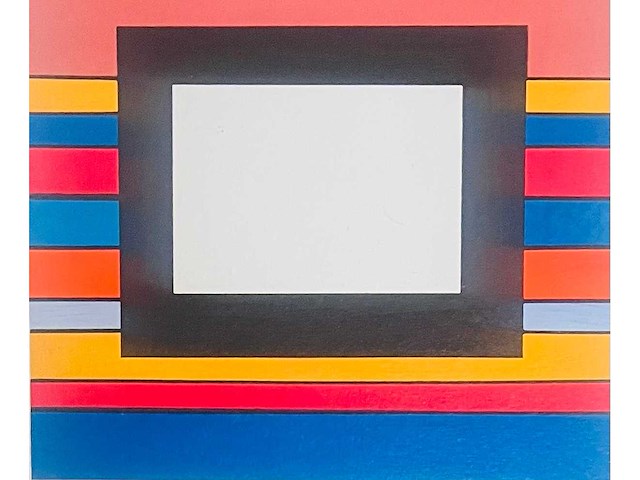 Guy vandenbranden - geometrische compositie - kleurenzeefdruk - afbeelding 6 van  11