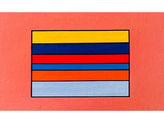 Guy vandenbranden - geometrische compositie - kleurenzeefdruk - afbeelding 7 van  11