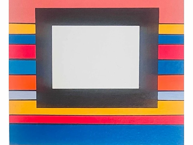 Guy vandenbranden - geometrische compositie - kleurenzeefdruk - afbeelding 3 van  11