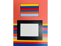 Guy vandenbranden - geometrische compositie - zeefdruk - ingelijst - afbeelding 12 van  13
