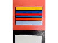 Guy vandenbranden - geometrische compositie - zeefdruk - ingelijst - afbeelding 13 van  13