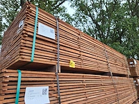 Guyana teak beschoeiingsplanken 3500x100x20mm (207x) - afbeelding 2 van  4