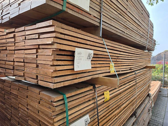 Guyana teak beschoeiingsplanken 3500x150x20mm (72x) - afbeelding 4 van  4
