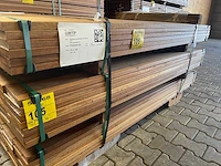 Guyana teak planken geschaafd 1850x140x25mm (42x) - afbeelding 1 van  4
