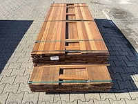 Guyana teak planken geschaafd 2150x90x25mm (50x)