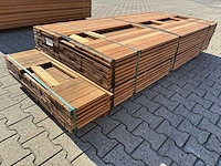Guyana teak planken geschaafd 2150x90x25mm (50x) - afbeelding 3 van  3