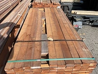 Guyana teak regels fijnbezaagd 1850-2150x80x33mm (174x)