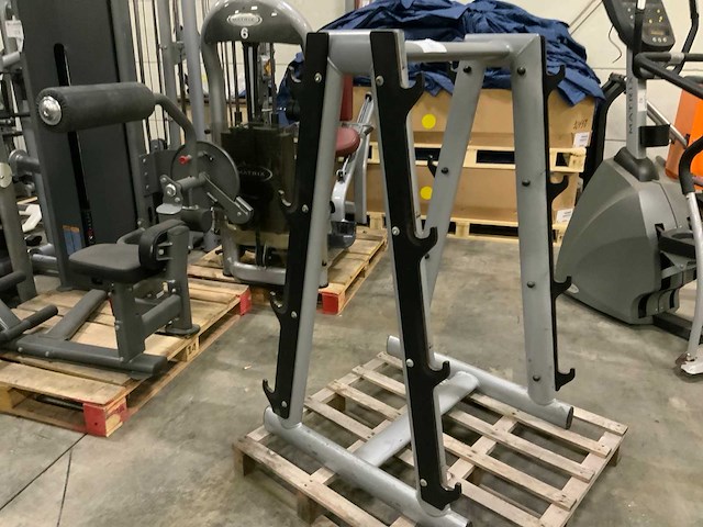 Gym80 8 pair barbell rek krachtstation - afbeelding 3 van  5