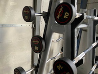 Gym80 barbell set 8 stuks stang met rek krachtstation - afbeelding 4 van  6