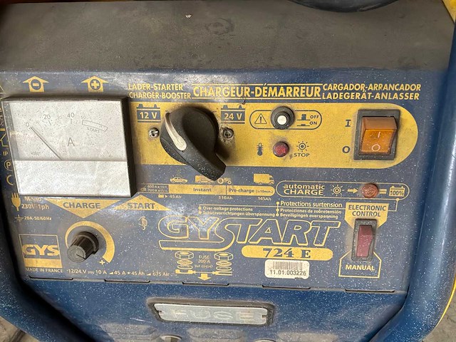 Gystart 724e batterij oplader 12-24 volt - afbeelding 3 van  3