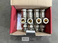 Haaks 2-pijps onderblok radiator (4 st/doos)