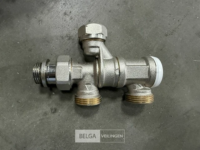 Haaks 2-pijps onderblok radiator (4 st/doos) - afbeelding 3 van  6