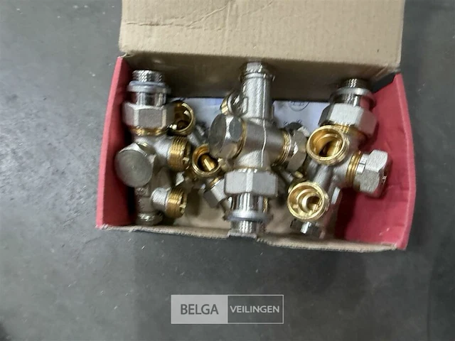 Haaks 2-pijps onderblok radiator (4 st/doos) - afbeelding 5 van  6