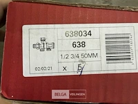 Haaks 2-pijps onderblok radiator (4 st/doos) - afbeelding 6 van  6