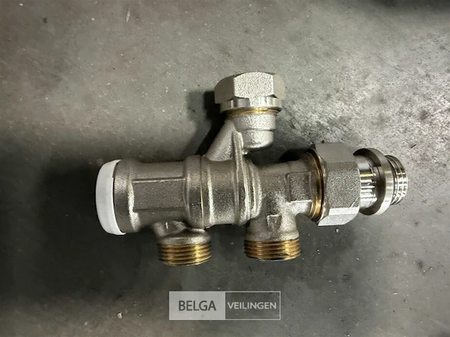 Haaks 2-pijps onderblok radiator (4 st/doos) - afbeelding 2 van  3