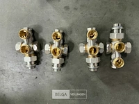 Haaks 2-pijps onderblok radiator (4 st/doos)